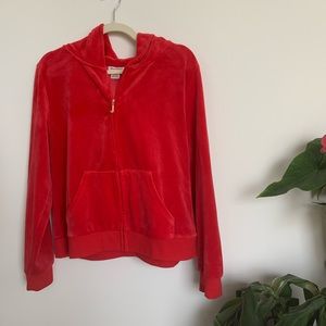 Red Juicy Velour Tracksuit Size L